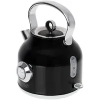 Adler Retro-Design Wasserkocher 1,7 l Schwarz