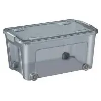 CEP Aufbewahrungsbox SHADOW, mit Rollen, 43 Liter