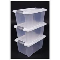 Spetebo Kunststoff Stapelbox mit Deckel 40 x 30 cm