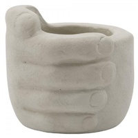 House Doctor Aufbewahrung, H 9 cm, grau / braun
