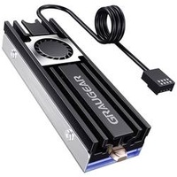 GRAUGEAR G-M2HS08-F, Heatpipe-Kühler für M.2 2280 SSD, schwarz (18065)