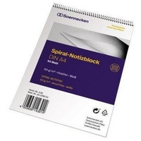 SOENNECKEN Notizblock 1118 DIN A4 60g kariert 50Blatt weiß