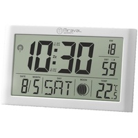 Miraval Digitale LCD Tischfunkuhr mit Datumsanzeige + Temperaturanzeige