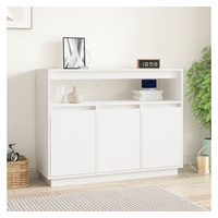 VidaXL Sideboard Weiß 104,5x34x80 cm Massivholz Kiefer
