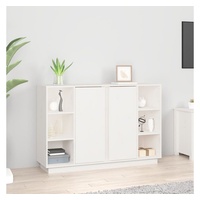 VidaXL Sideboard Weiß 120x35x80 cm Massivholz Kiefer