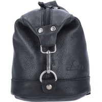 The Skandinavian Brand Mini Leder Rucksack schwarz