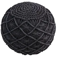 Dehner Pouf Sanna, ca. Ø40/H40 cm, Grau