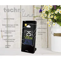 Technoline Wetterstation WS 6446 LED-Display Innen- und Außentemperatur