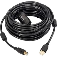 MicroConnect USBAB15B-ACTIVE, USB 2.0 A-B Cable, 15m 15 m,