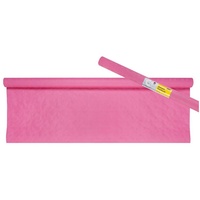 IDENA Damast Tischtuch Rolle pink