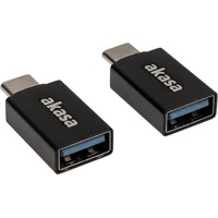 Akasa Typ A auf Typ C USB-Adapter 2 Stück
