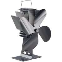 Carlo Milano Stromloser Kaminofen-Ventilator mit 4 Lüfter-Blättern, für 65