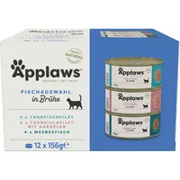 Applaws Fischauswahl-Multipack in Brühe 12 x 156 g