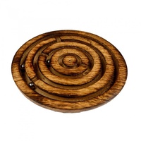 Philos 3200 Labyrinth, rund 12,5 cm aus Holz, Geschicklichkeitsspiel,