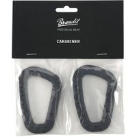 Brandit Textil Brandit Carabiner 2 Pack Black Gr. OS