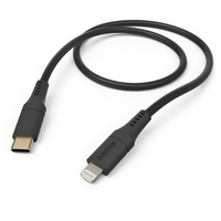 Hama Ladekabel Flexible USB-C/Lightning 1.5m Silikon schwarz