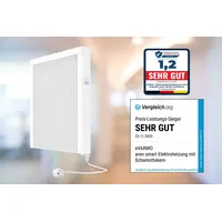 Evarmo Elektroheizung areo smart Flächenspeicherheizung 1300 Watt - digitales
