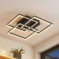 LINDBY Qiana Square Deckenleuchte LED Black