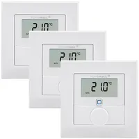 EQ-3 Homematic IP Wandthermostat mit Luftfeuchtigkeitssensor 3 St. Weiß