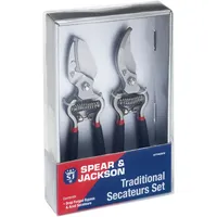 Spear & Jackson CUTTINGSET8 Traditionelles Bypass- und Amboss-Gartenscheren-Set
