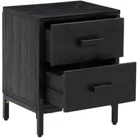 VidaXL Nachtschrank 40 x 30 x 55 cm Schwarz