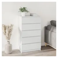 VidaXL Schubladenschrank Weiß 60x36x103 cm Holzwerkstoff