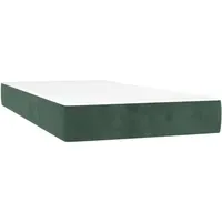 VidaXL Taschenfederkernmatratze Dunkelgrün 120 x 200 cm H2