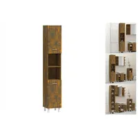 VidaXL Badschrank Räuchereiche 30x30x179 cm Holzwerkstoff