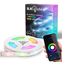 B.K.Licht I Wifi RGBIC LED Strip 10 m I
