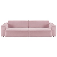 KAWOLA Sofa SAMU Feincord rosa