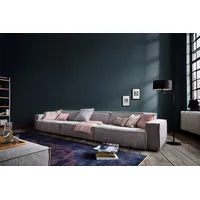 KAWOLA Sofa SAMU Riesensofa Stoff hellgrau