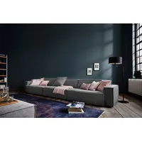 KAWOLA Sofa SAMU Riesensofa Stoff dunkelgrau