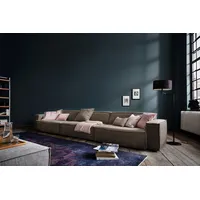 KAWOLA Sofa SAMU Riesensofa Stoff dunkelbraun