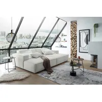 KAWOLA Big Sofa SAMU Feincord silber