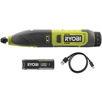 RYOBI 4 V USB-LITHIUM Akku-Schnitzer RPC4-120G, inkl. 1 x