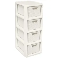 BranQ - Home essential Regal in Rattan Design, Kunststoff