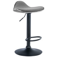 CLP Barhocker Shanghai Stoff hellgrau/schwarz