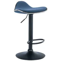 CLP - Barhocker Shanghai Stoff blau schwarz