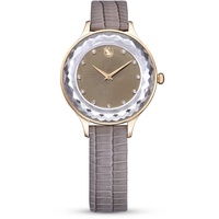 Swarovski Octea Nova Uhr, Damenuhr mit Roségoldfarbenem Gehäuse, Schwarzem