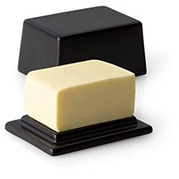 Continenta Butterdose für 125 g Butter Keramik schwarz