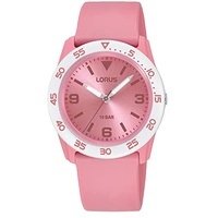Lorus Mädchen Analog Quarz Uhr mit Silikon Armband RRX89HX9