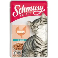 Schmusy Ragout in Sauce 100g Frischebeutel Katzennassfutter 22 x