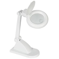 VELLEMAN SCHREIBTISCHLAMPE MIT LUPE 3 + 12 DIOPTRIEN -