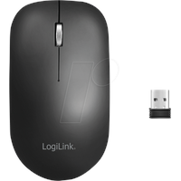 Logilink Lightweighted Wireless Travel Mouse schwarz,