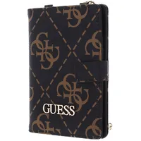 GUESS Ausweisetui Passport Case Brown Logo