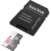SanDisk Ultra microSDHC/microSDXC UHS-I Class 10 + SD-Adapter 128