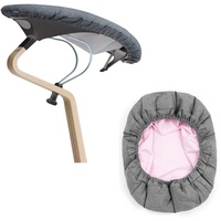 Stokke Nomi® Newborn Set Grey Grey Pink, Grau