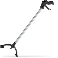 Relaxdays Müllgreifer Universal 88 cm Schwarz/Silber