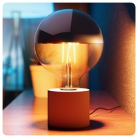 SSC-LUXon NAMBI Designer Tischlampe weiß mit Kabel & Schalter
