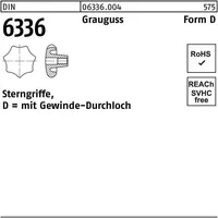 Industrial Quality Supplies DIN 6336 Kreuzgriffe Grauguß D 80